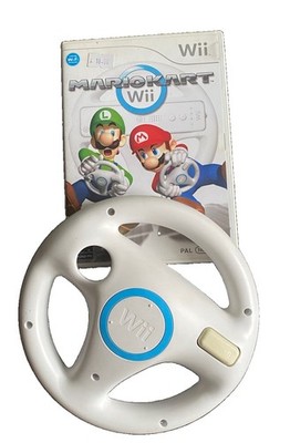MARIO KART SPIEL UND RAD KONVOLUT Nintendo Wii Mario Kart Lenkrad Offiziell
