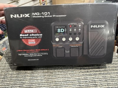 NUX MG-101 Multi-Effects and Amp Modeler Effects Pedal Black BRAND NEW