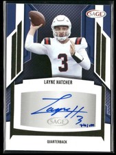 Layne Hatcher 2024 SAGE HIT #A-LH Autographs GOLD (Low Series) /100 Auto