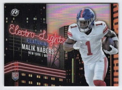 2025 Malik Nabers Rookie Card Topps Resurgence Electro Lights Case Hit #EL-11