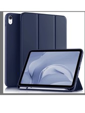 Akkerds iPad Air 11 Inch Case 2025/2024 with Pencil Holder, Navy Blue