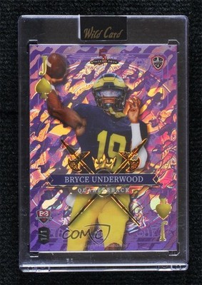 2024 5 Card Draw Stacked Deck Jumbo Purple Island Foil 1/1 Bryce Underwood yl0