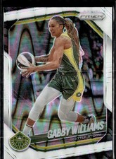 2025 Panini Prizm WNBA #77 Gabby Williams White Seismic Prizms