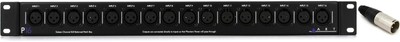 ART P16 16-channel XLR Balanced Patchbay + Neutrik NC3MX Value Bundle