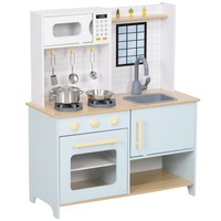 KinderküChe SpielküChe Mit Mikrowelle, Herd Und Backofen, KüChenzubehöR