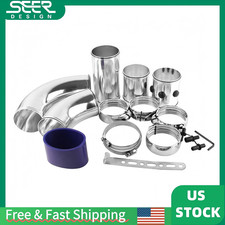 376mm Universal Car Cold Air Intake Pipe Kit Combined Alumimum Induction System