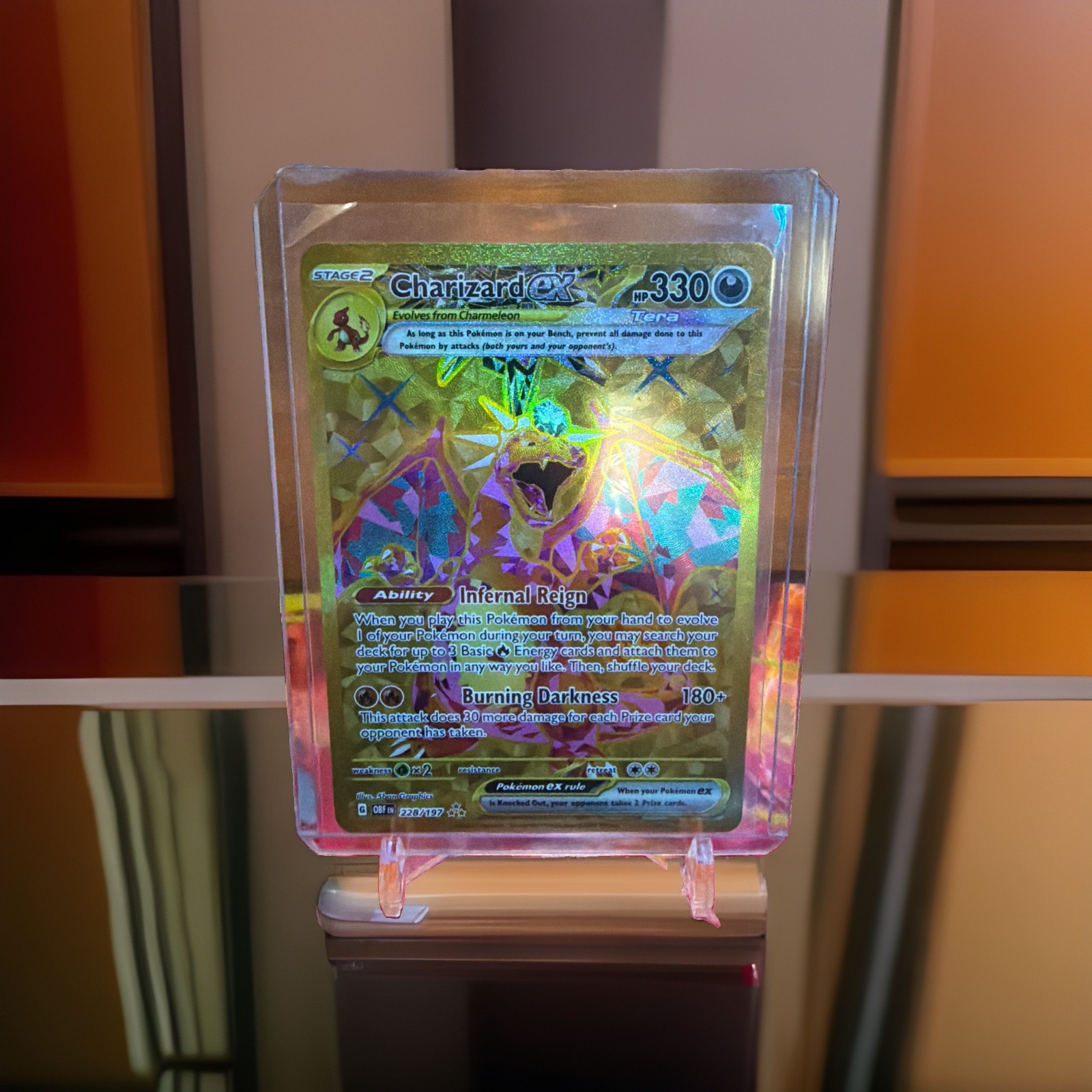 Pokemon Charizard ex Obsidian Flames 228/197 Holo Hyper Rare LP