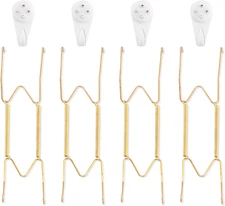 Bilillo 4 Pack Plate Hangers for The Wall, Suitable for 9-11 inch Art Plate