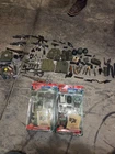 GI Joe WEAPONS  AND ACCESSORIES SOME CLOTHING AND HELMETS Vintage