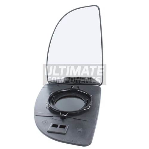 Upper Wing Mirror Glass Fits Fiat Ducato Van 1998-2002 Chrome Passenger Side