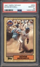 1987 Topps Tiffany Baseball Kevin Mitchell ROOKIE #653 PSA 10 METS GEM MINT