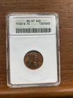 1938-S Lincoln Wheat Cent 1C Coin ANACS MS 67 RD Soapbox