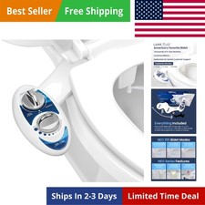 NEO 185 - Dual Nozzle, Self-Cleaning, Non-Electric Bidet Attachment for Toile...