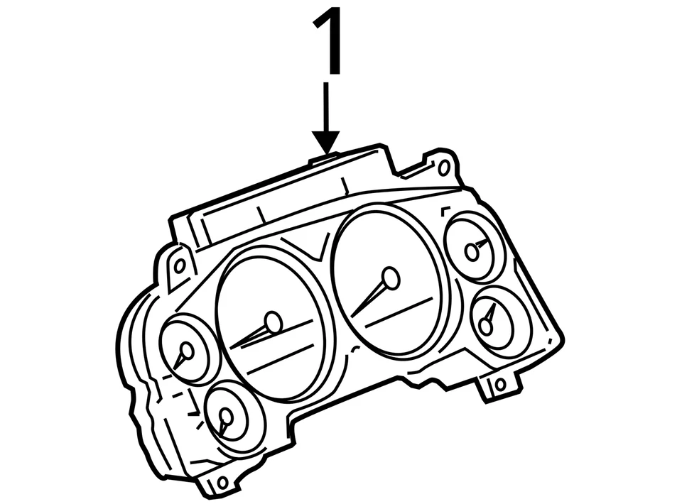 Grupo de velocímetros MPH mercado de EE. UU. compatible con Sierra 2500 597612 12-14 22838415 Foto 4 de 4
