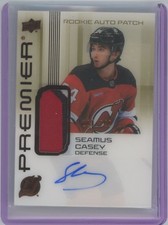 2024-25 Upper Deck Premier Acetate Rookies Auto Patch Seamus Casey New Jersey