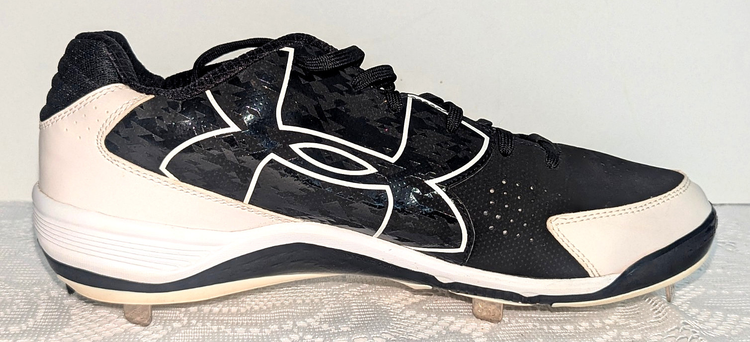 Under Armour Mens Baseball Metal Cleats MLB Authentic Collection Black White 13 thumbnail 15