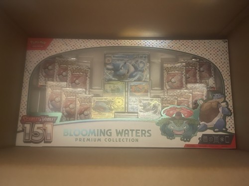 Pokemon Scarlet & Violet 151 Blooming Waters Premium Collection Box Sealed