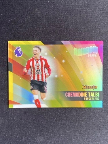 Chemsdine Talbi 2025-26 Topps Merlin Premier League Rainbow Flick SSP #RB-3