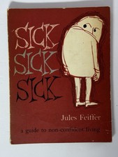 Sick Sick Sick Cartoons by Jules Feiffer 1958, McGraw-Hill 1st edition,3rd Print