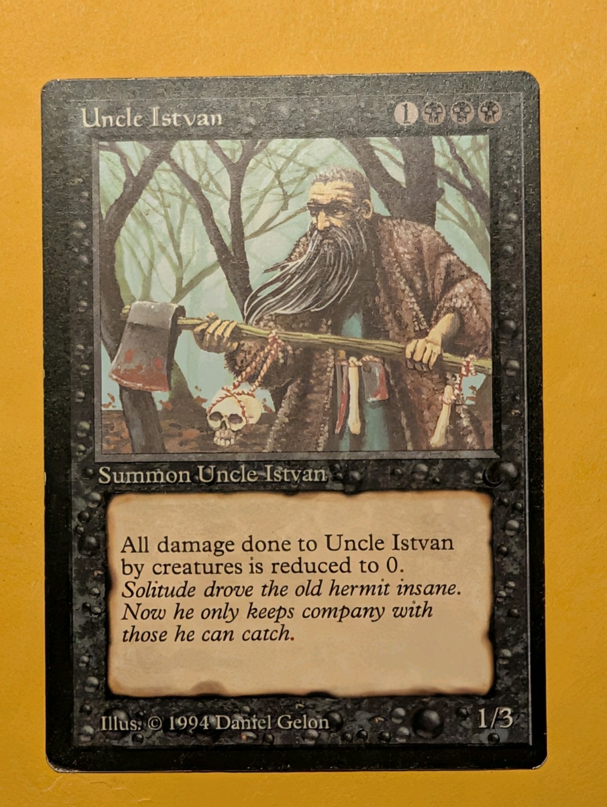 Uncle Istvan the Dark Black Uncommon Magic the Gathering Card LP