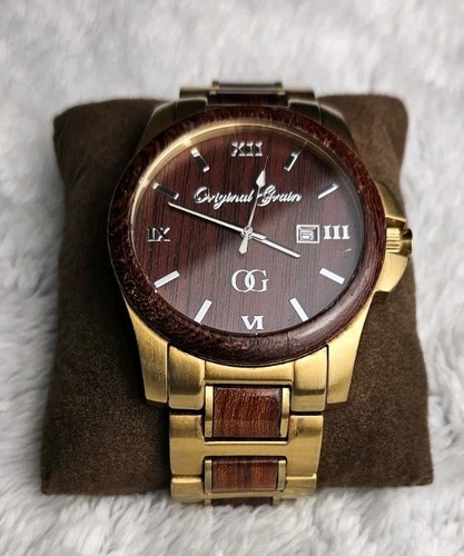 Original Grain OG Classic All Natural Wood/ Stainless Steel Men's Watch