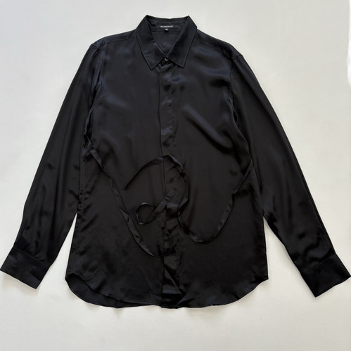 Camisa Ann Demeulemeester Negra Seda Correa Talla EU 38 / Mediana - Imagen 1 de 12