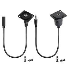 TRS 3.5mm Stereo Threaded Fixing Round Connector 1/8 TRS Male/Female to Female