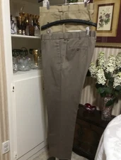 Lot of 2 Men's Handsome Perry Ellis Portfolio Chino Dress Slacks Pants 34x32