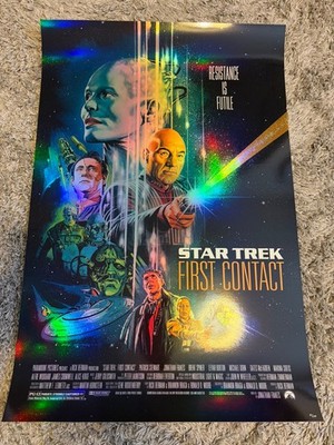Star Trek First Contact Foil Variant Mondo 24x36 Poster Paul Mann Limited Print