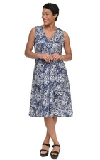 Tulip Clothing Tulip Poppie Womens Sleeveless Dress in Huron