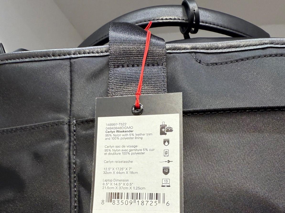 NEW Tumi Voyageur CARLYN Weekender Tote Laptop Duffel Bag - BLACK