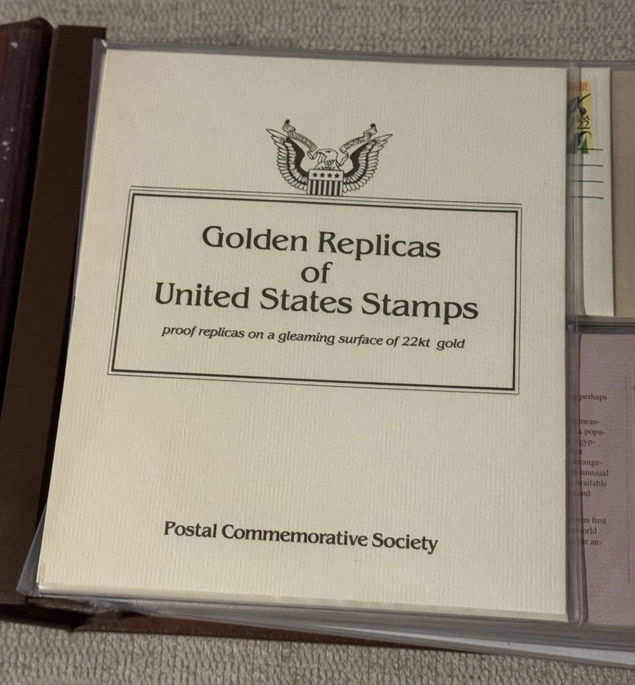 First Day Of Issue:  Golden Replicas of United States Stamps 22kt - Image 4 of 4