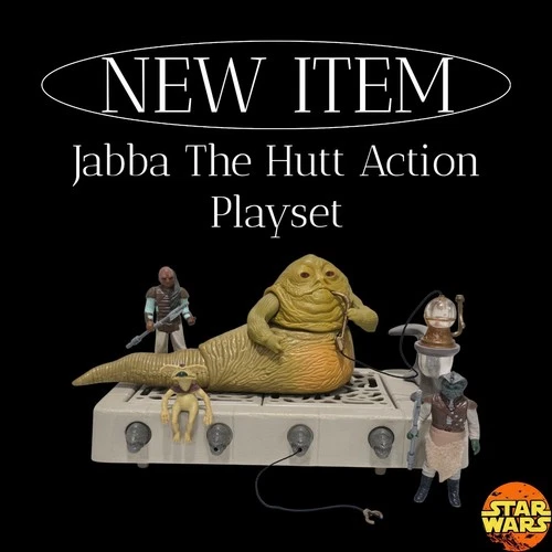Star Wars Vintage 1983 Rotj Jabba The Hutt Action Playset Complete With Figures