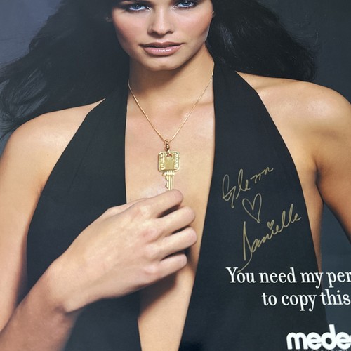 Medeco Danielle Signed Poster You Need My Permission To Copy This Key 19.5x26.5 - Picture 3 of 10