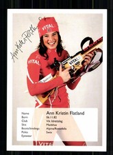 Ann Kristin Flatland Autogrammkarte Originial Signiert Biathlon + A 246367