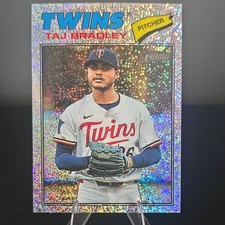 2026 Topps Heritage Taj Bradley Tampa Bay Rays #298 Sparkle Parallel