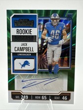 2023 Panini Contenders - Rookie Ticket/GREEN Laser - Jack Campbell (RC) #241 🔥