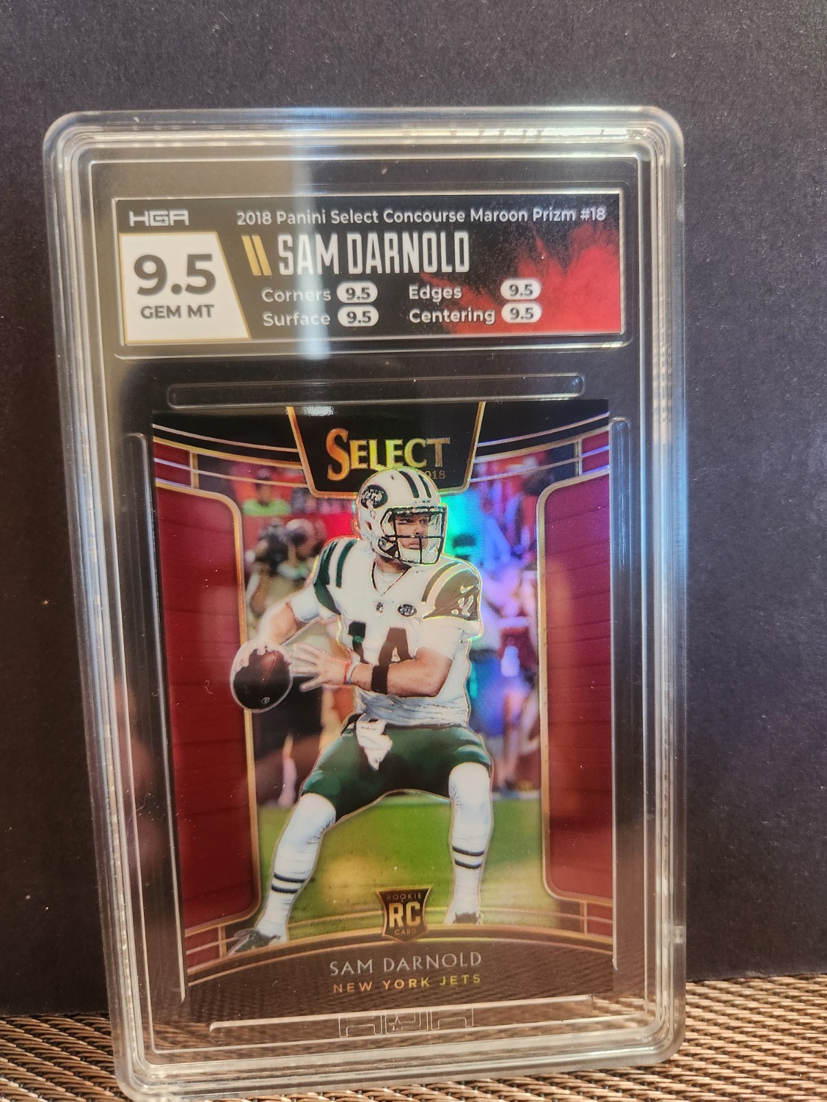 2018 Panini Select - Concourse Sam Darnold #18 Maroon Prizm /99 (RC)