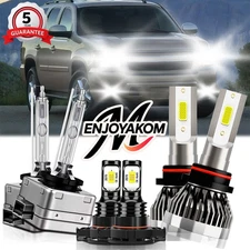 LED Headlight High/Low Kit Fog Lights Bulb HID For Chevrolet Tahoe 2015-2015