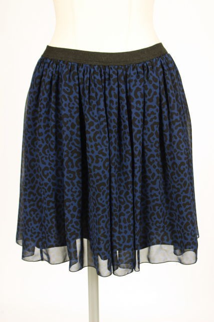 Sea York Leopard Print Mini Skirt in Blue & Black for Women - Amy0419