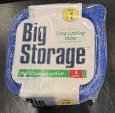 3Pack Plastic Storage Containers with Lids 18oz - A0261