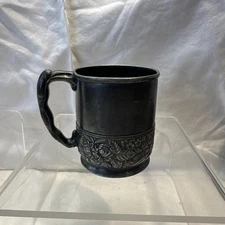 Antique Middletown Plate Co. (1866-1899) #180 Wile Flowers Cup Hard White Metal