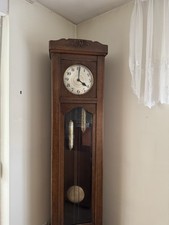 Schöne antike Standuhr Pendeluhr ca.1940 mit Schlagwerk 