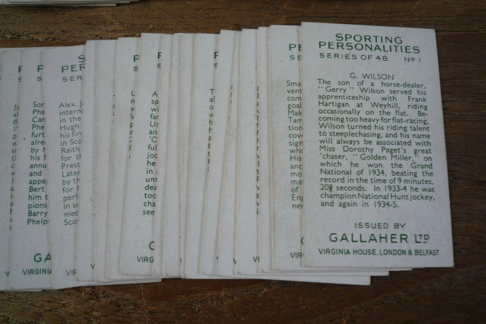 Gallaher Sporting Personalities Cards - 1936 - VGC! Pick The Cards You Need! - Image 3 of 3