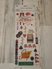 Paper Studios Stick a bilities vegas glitter Scrapbook Stickers