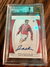 2020/21 Panini Soccer National Treasures # TS-DB David Beckham 067/129 Auto