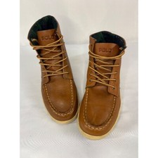 Polo Ralph Laure. Vintage 90's Lorenzo Mid leather boot, men's size 6 brown