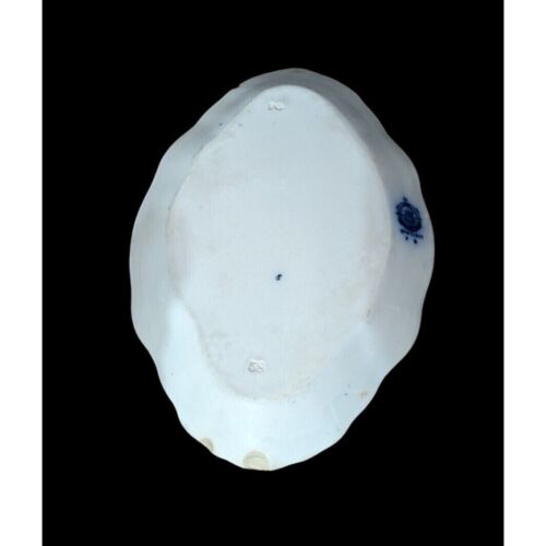Antikes Flowblau Rose Muster Serviertablett von WH Grindley um 1891-1914 - Bild 3 von 8