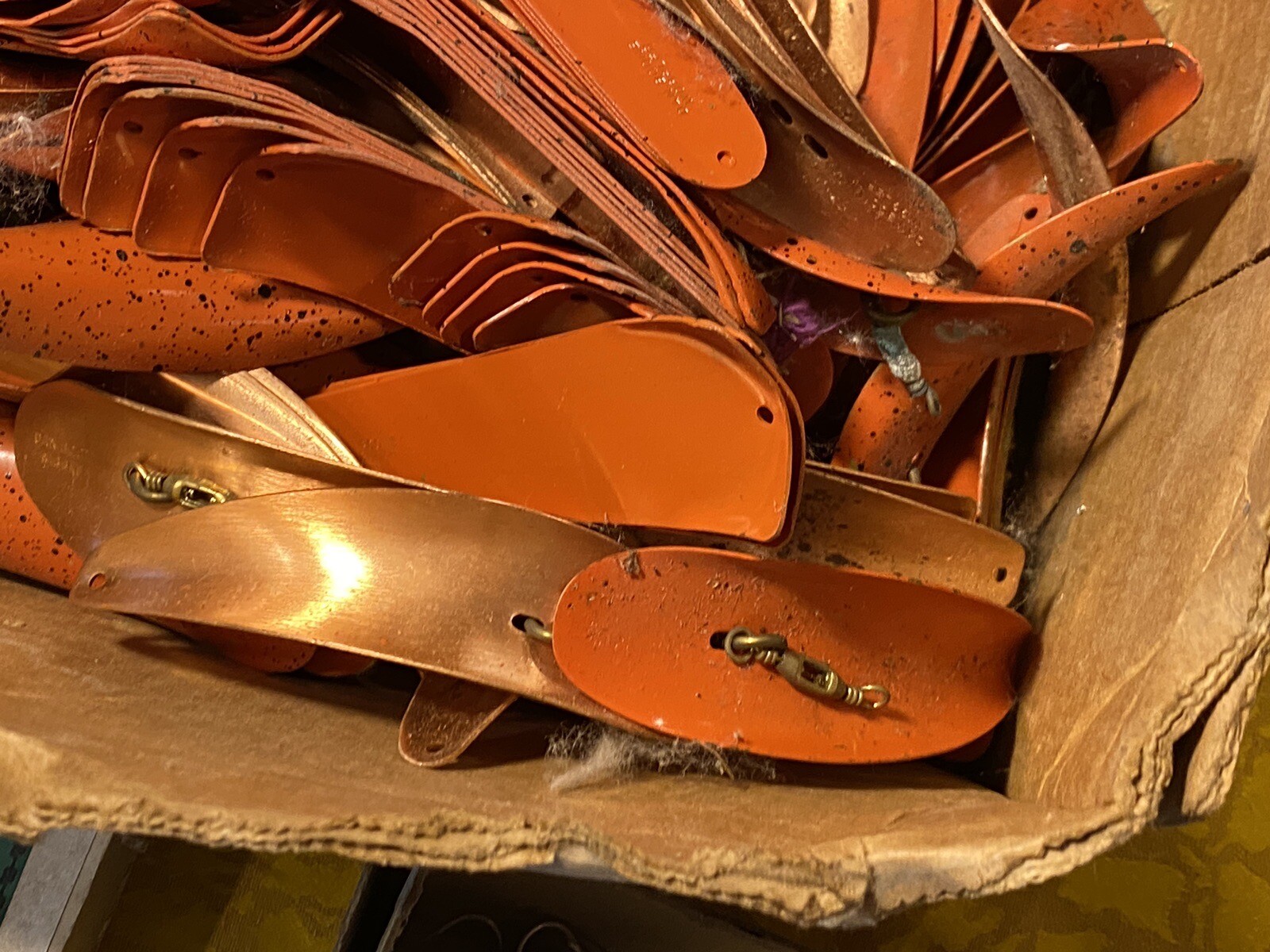 175+ DAN BOONE WIGGLER WOBBLER SPOONS FISHING LURE BAIT WITH MISC HOOKS SWIVELS - Image 20