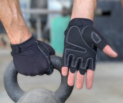 Women/Men Gym Gloves Training Padded Workout Weight Lifting Fitness Exercise US - Picture 1 of 33